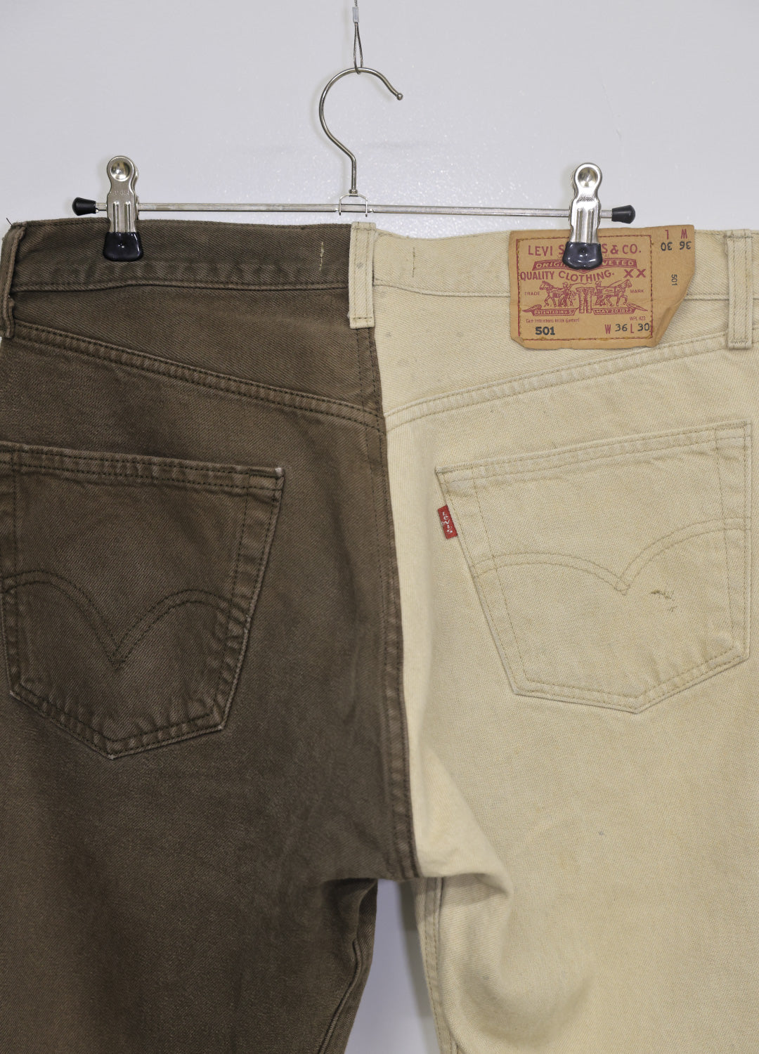 NOLAN - Bi Color Denim Pants _