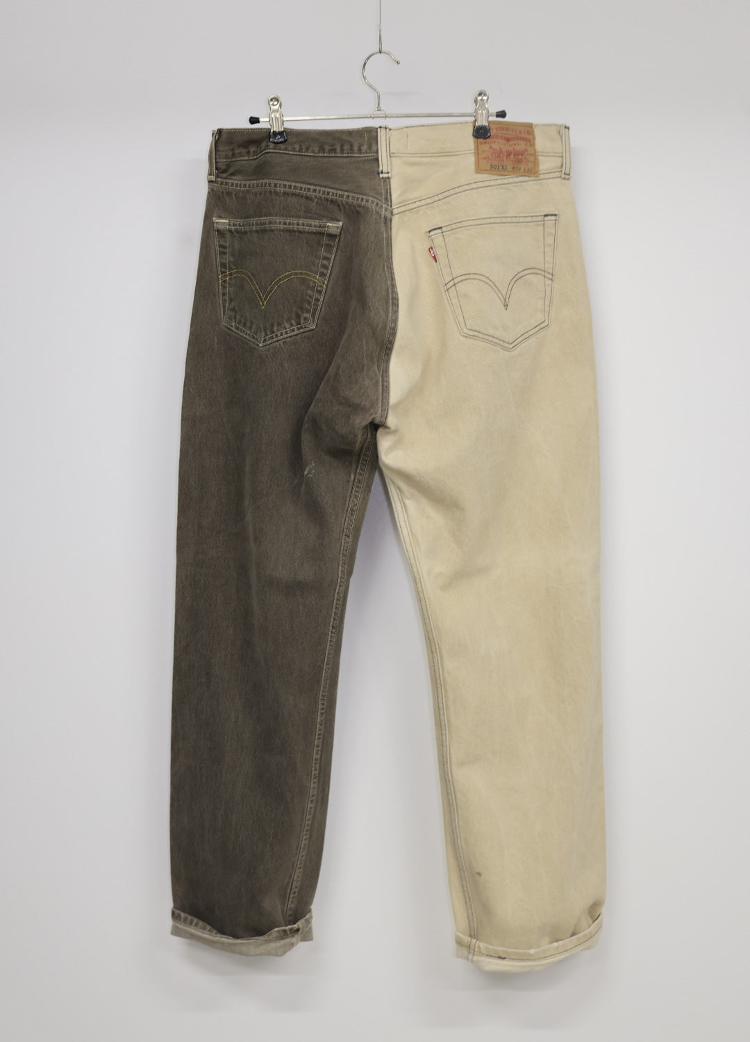 NOLAN - Bi Color Denim Pants _