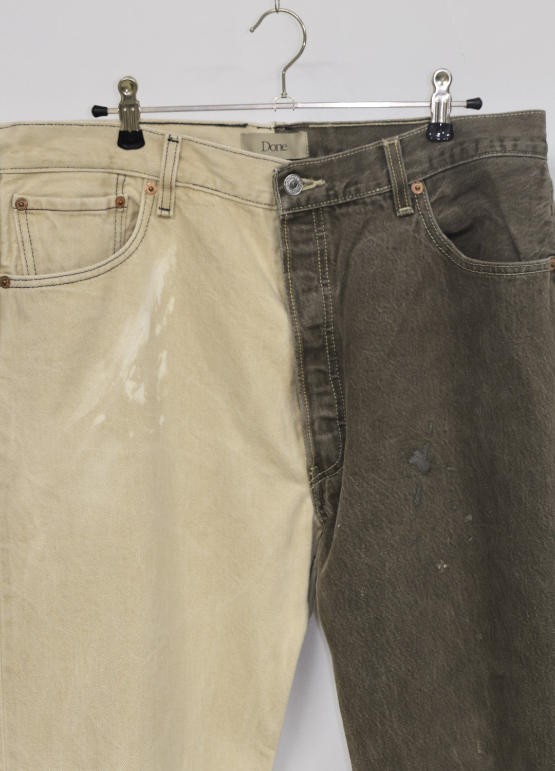 NOLAN - Bi Color Denim Pants _