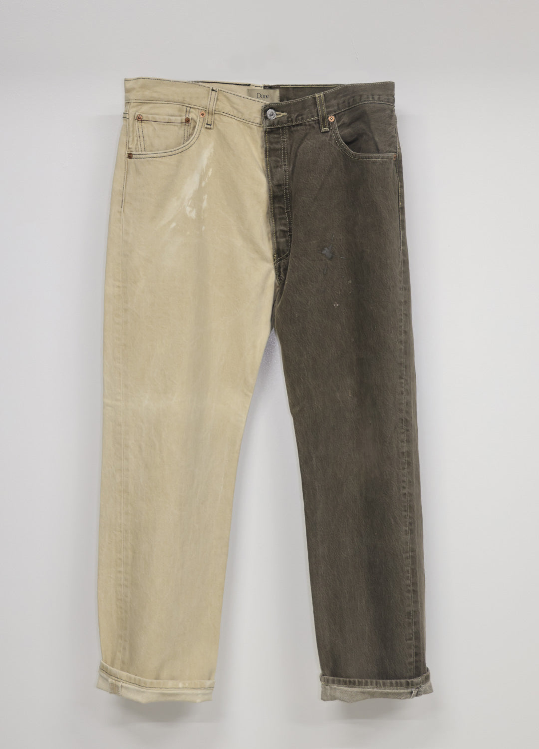 NOLAN - Bi Color Denim Pants _