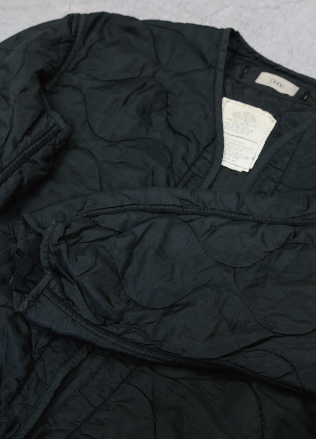 12/14 12:00 発売開始  U.S ARMY M-65 QUILTING LINER REMAK Black Edge - XL size