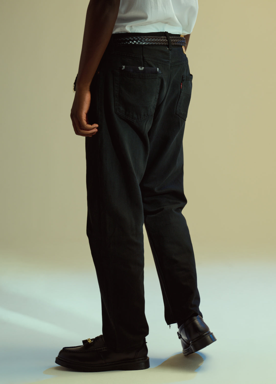 KOSTA - EURO 501 Customize Denim Trousers Black Edge