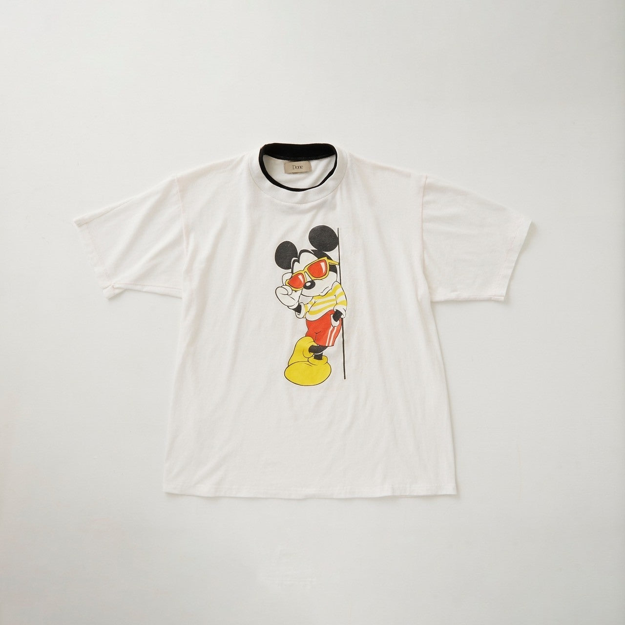 MIC TEE Vintage Character Print T-Shirt re-edit by Done