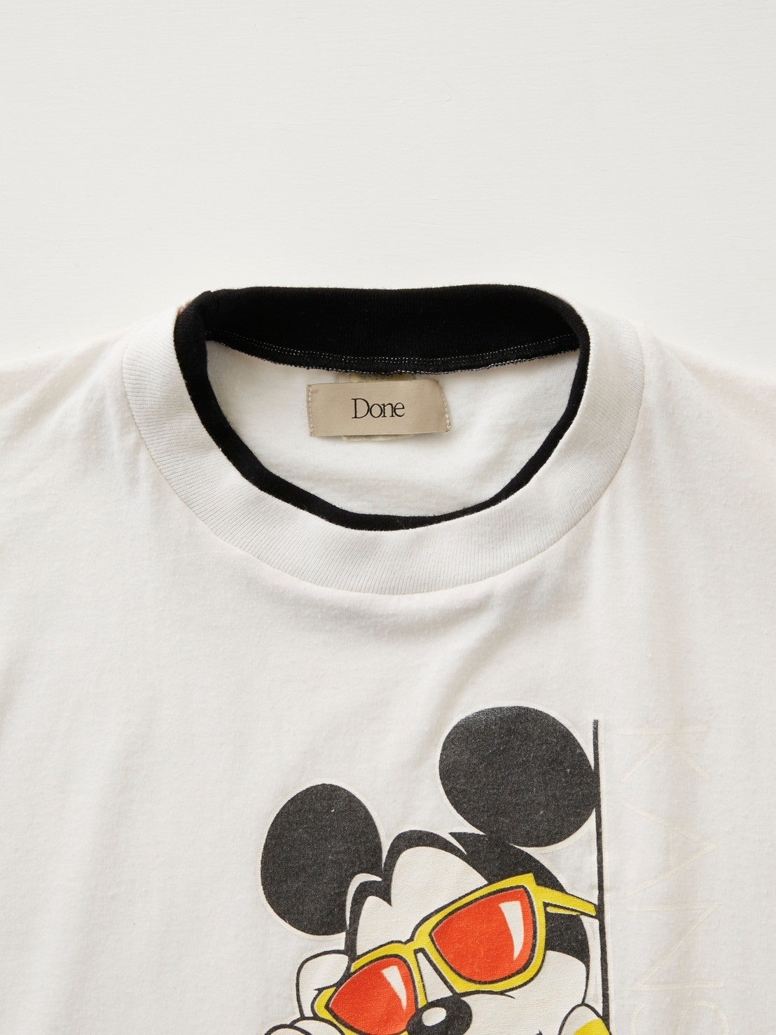 MIC TEE Vintage Character Print T-Shirt re-edit by Done