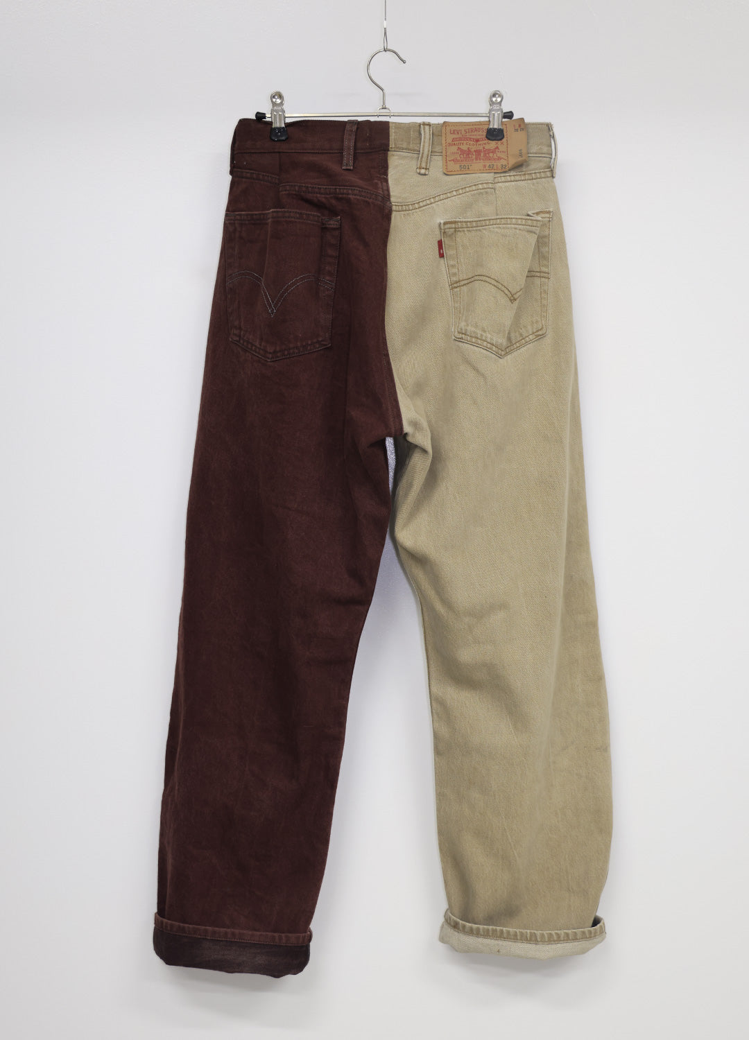 NOLAN - Bi Color Denim Pants