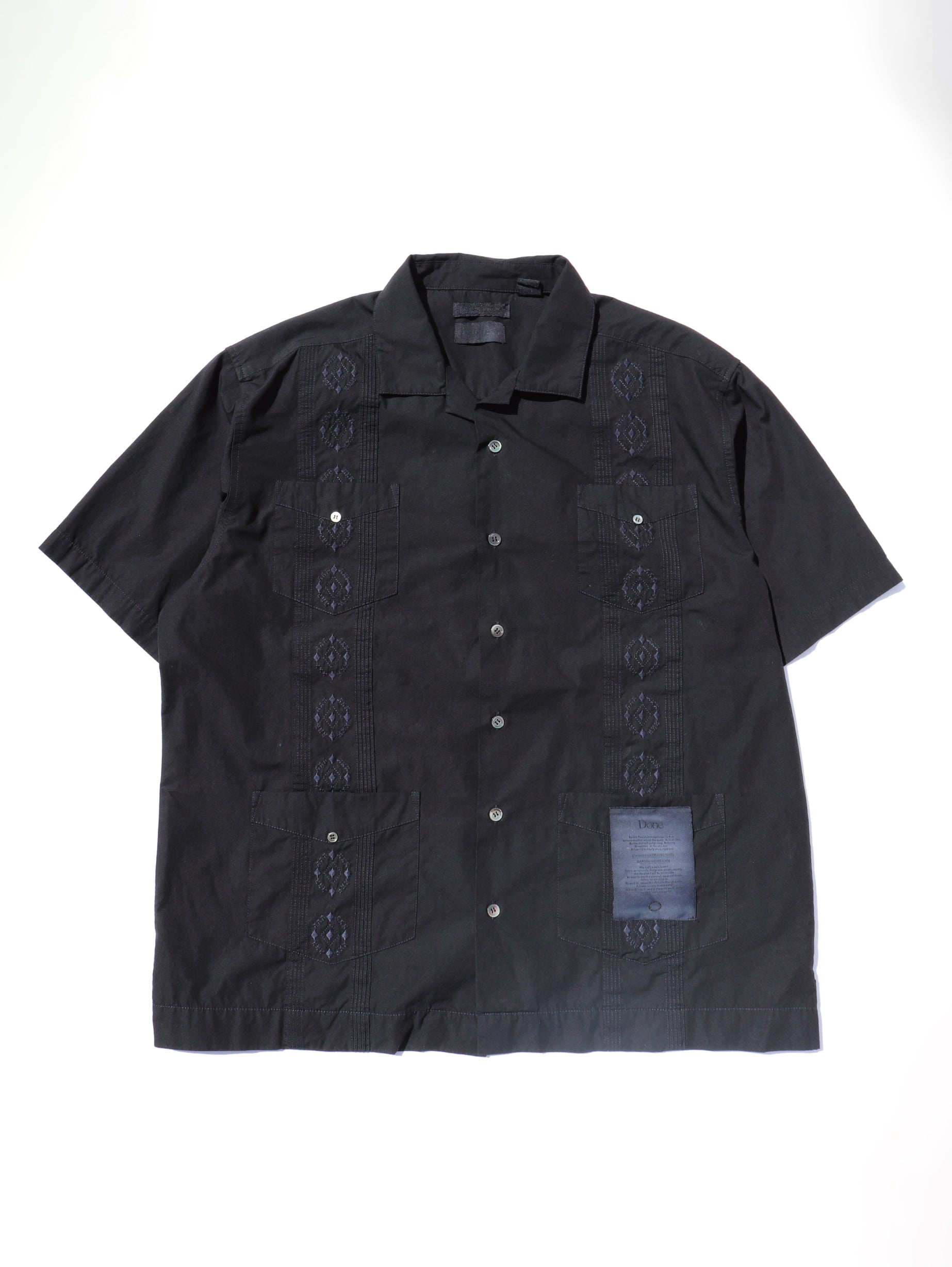 Adam Vintage Cuba Shirts Black Edge taylor made by Done