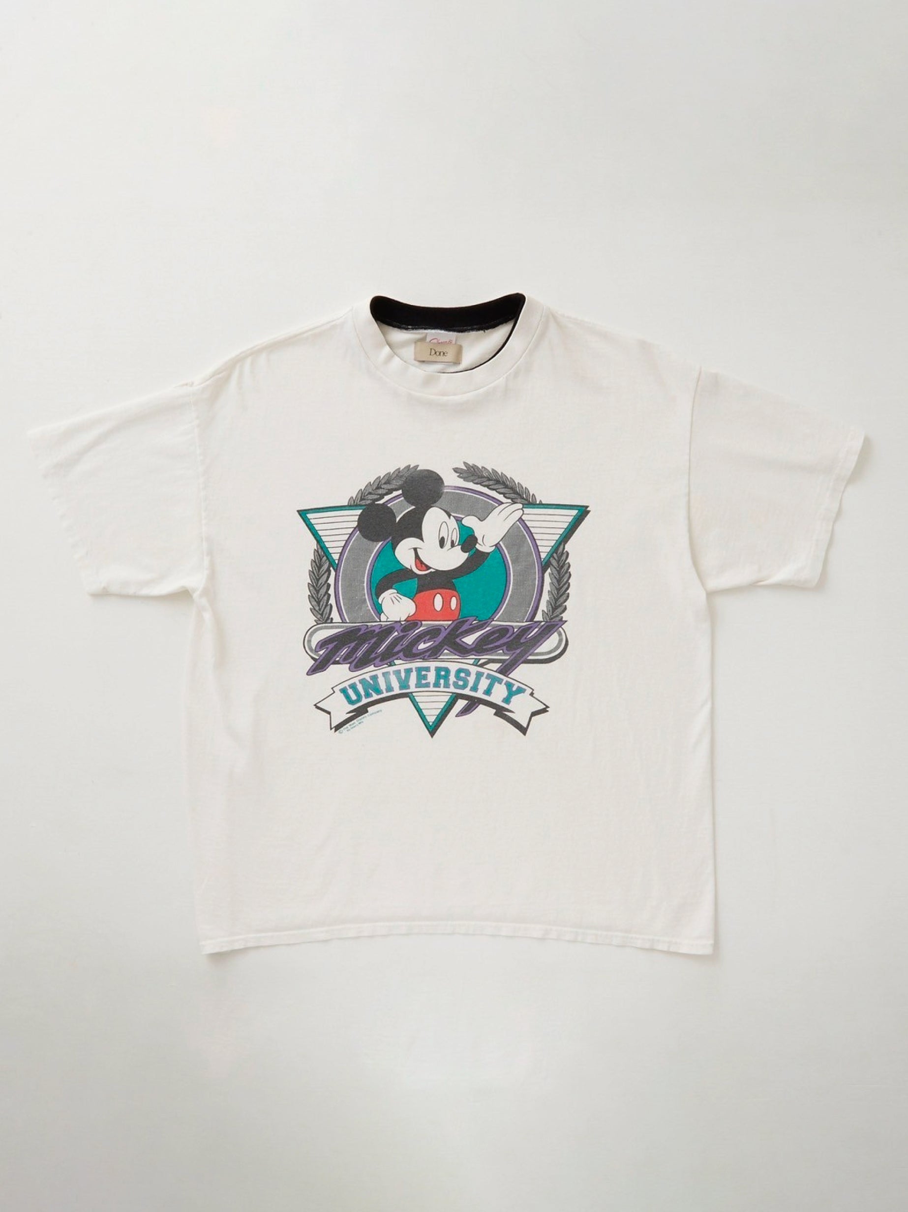 MIC TEE Vintage Character Print T-Shirt re-edit by Done