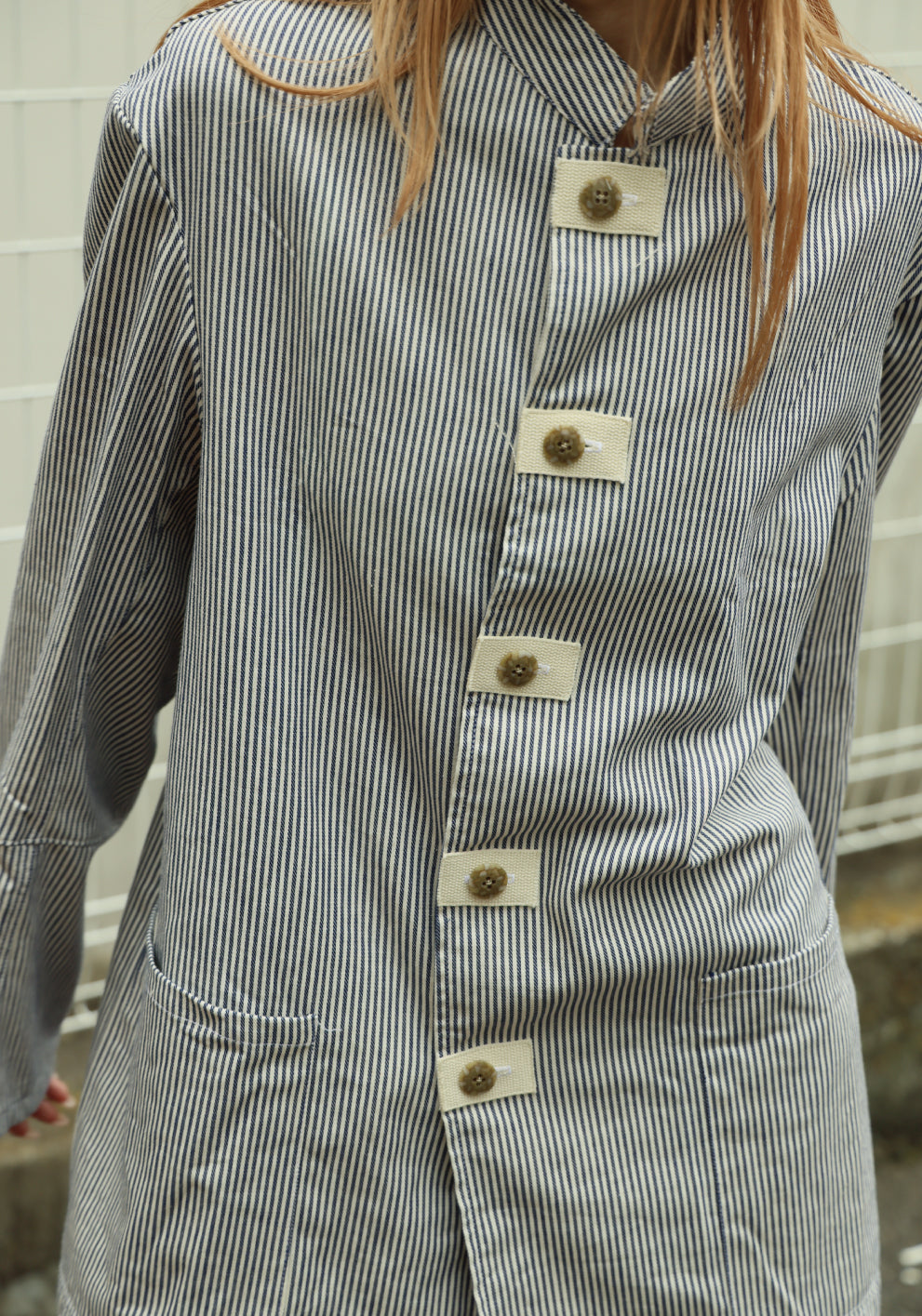 HICKORY STRIPE SHIRT JACKET