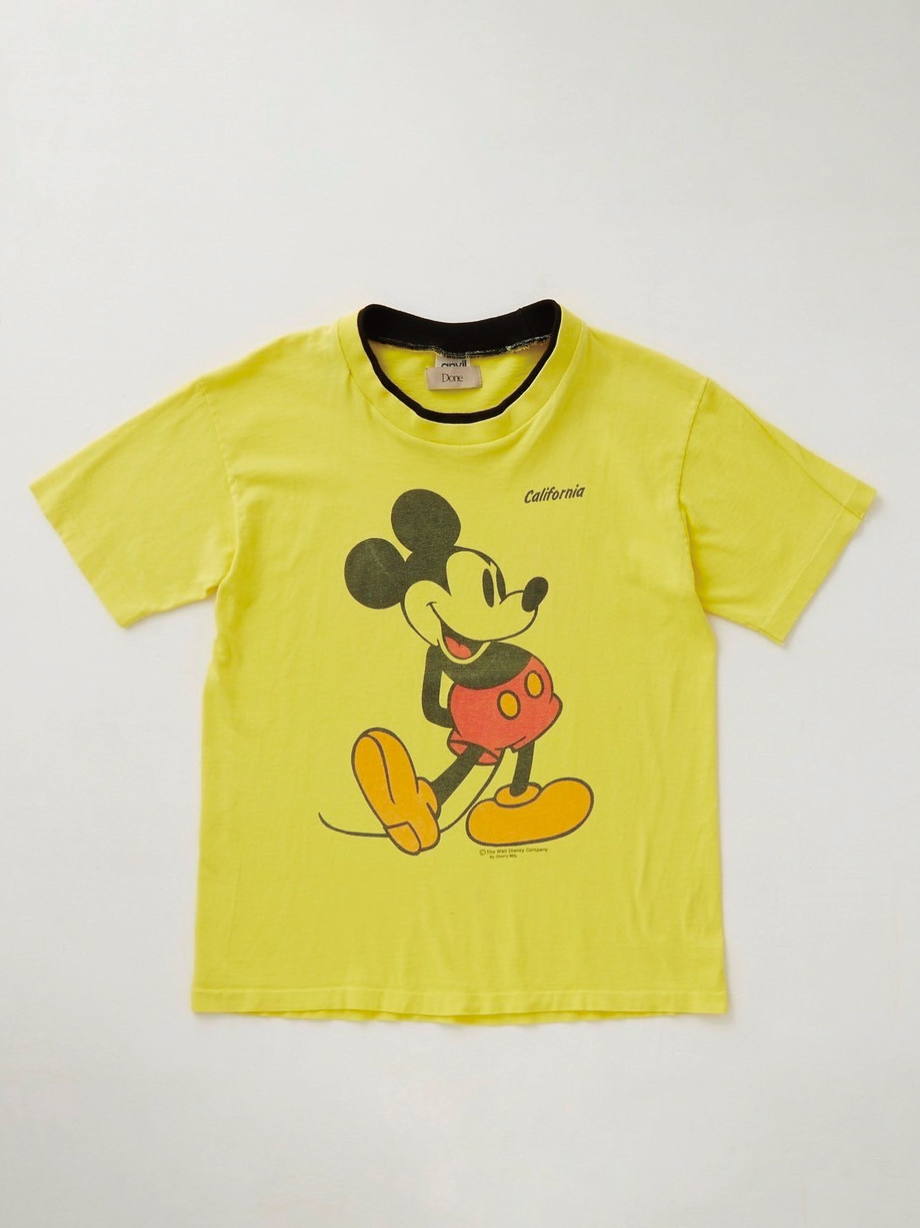 MIC TEE Vintage Character Print T-Shirt re-edit by Done